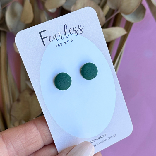 Forest Green Mini Stud