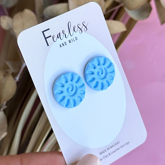 Alexia Statement Stud Light Blue