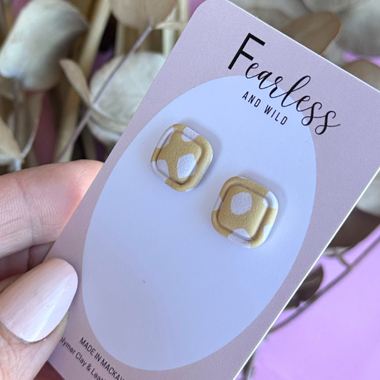 Square Mustard Stud