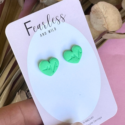 Parakeet Heart Beat Stud
