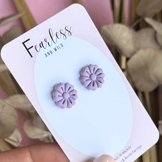 Lavender Bloom Studs
