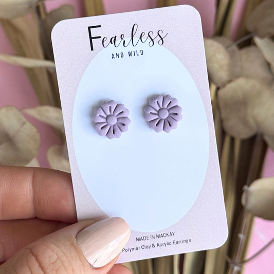 Lavender Bloom Studs