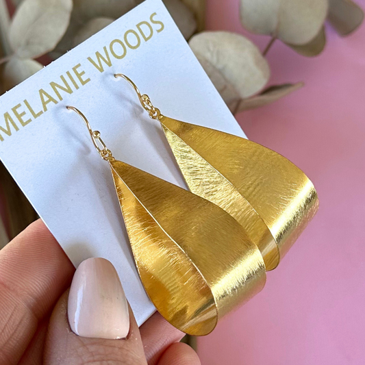 Gold Wide Hoops