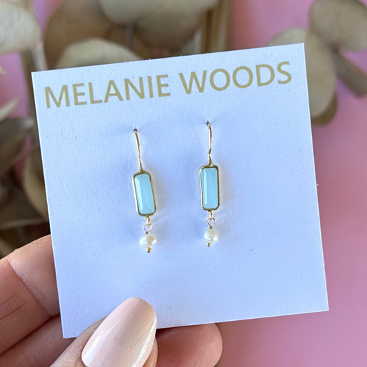 Gold Chalcedony Gemstone Drop