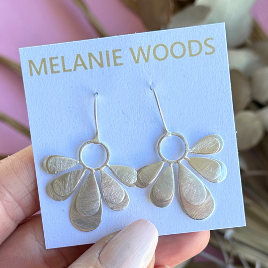 Silver Wash Flower Drop