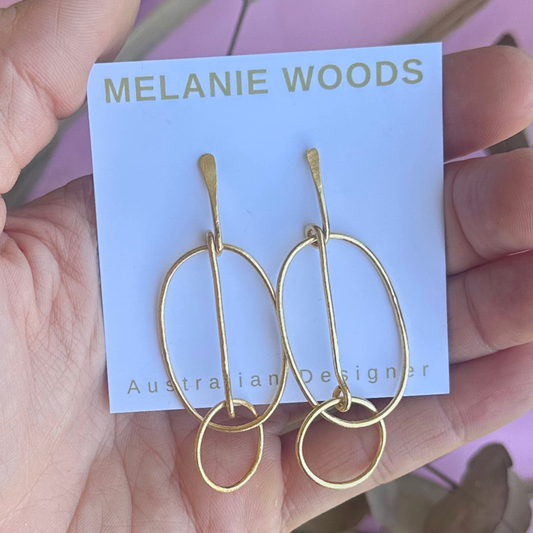 Gold Asymmetrical Drop