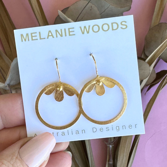 Gold Flower Circle