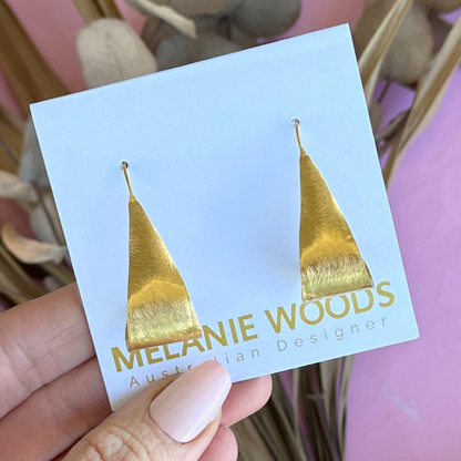 Gold Drop Hoops