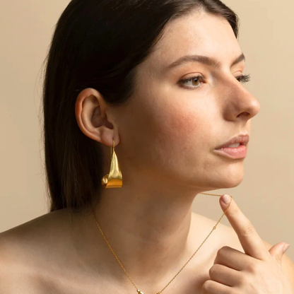 Gold Drop Hoops