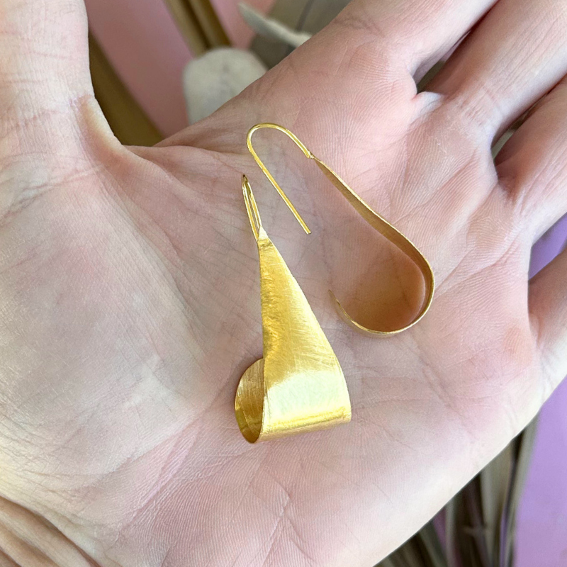Gold Drop Hoops