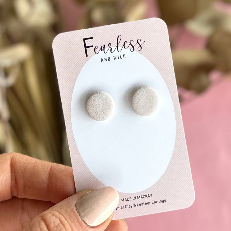 Round Nude Stud