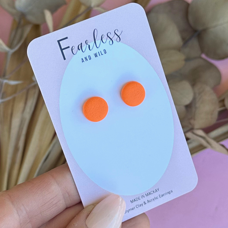 Orange Mini Stud