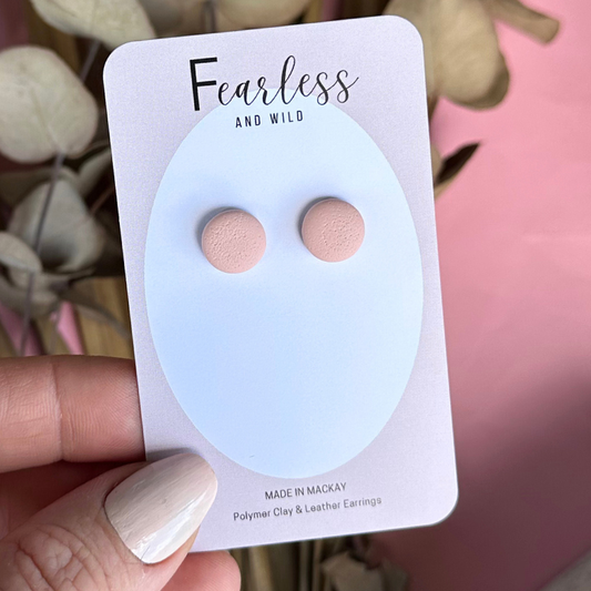 Soft Apricot Mini Stud