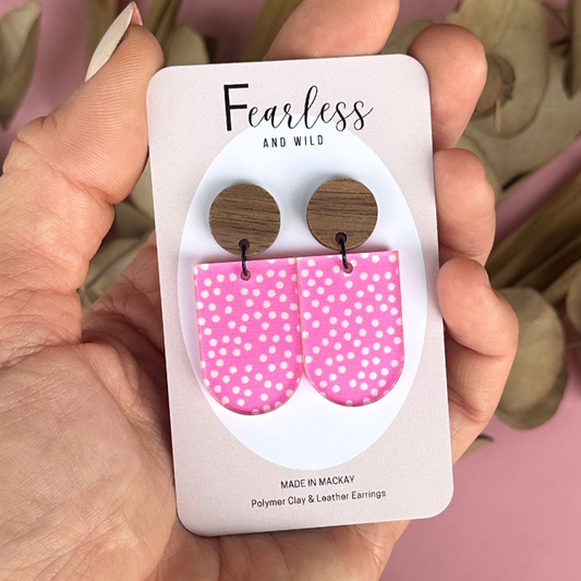 Avah Pink Polkadot Acrylic