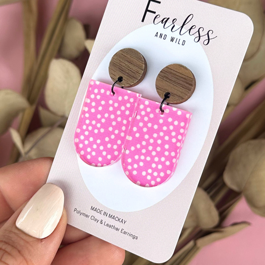 Avah Pink Polkadot Acrylic