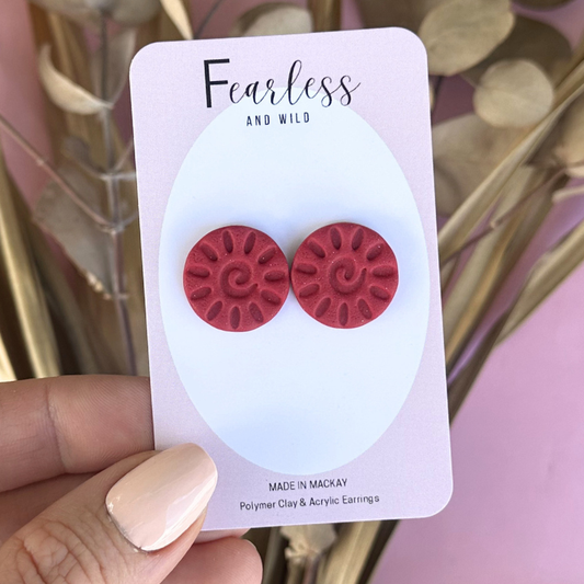 Alexia Statement Stud Red
