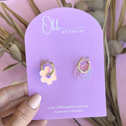 Translucent Daisy Hoop Acrylic