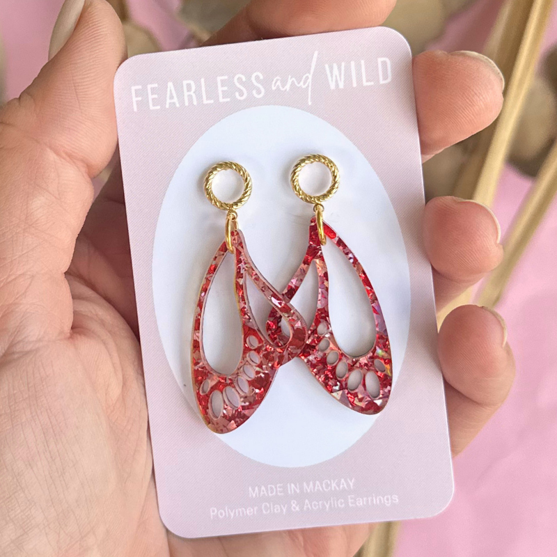 Noelle Red Acrylic