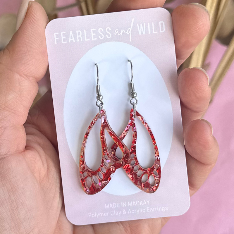 Noelle Red Acrylic