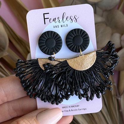 Kyra Black Tassel