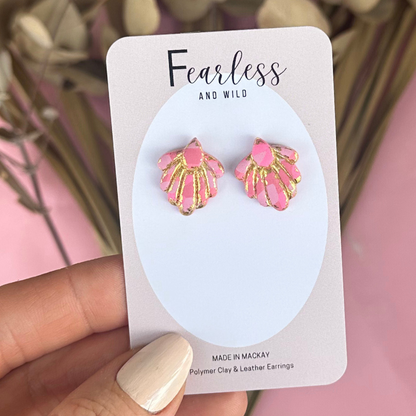 Daisy Petal Rosewater Stud