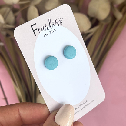 Sea Blue Mini Stud