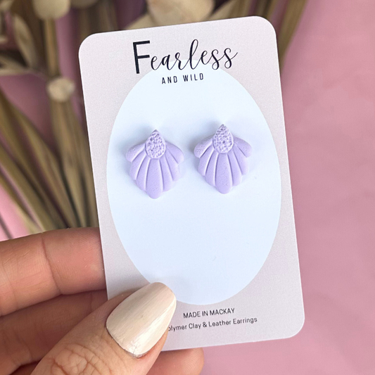 Daisy Petal Lavender Stud