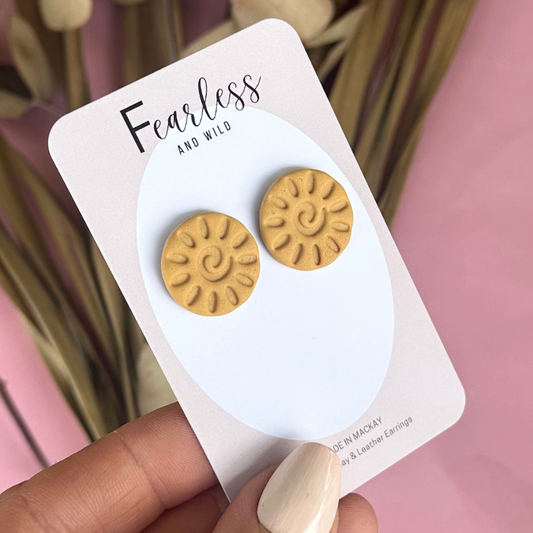 Alexia Statement Stud Mustard