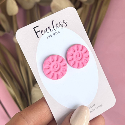 Alexia Statement Stud Pink