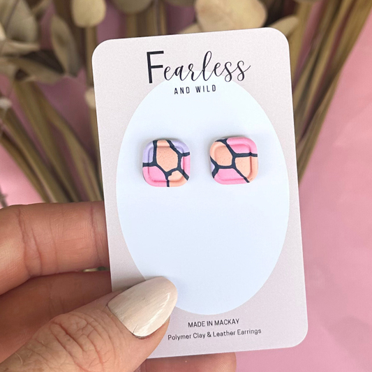 Square Petal Pop Stud