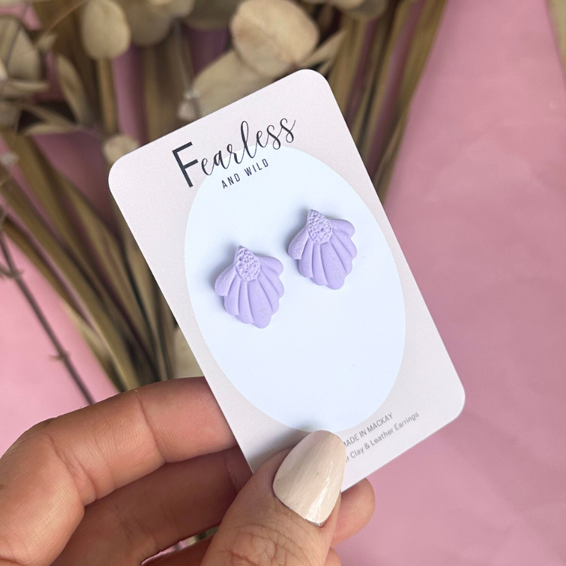 Daisy Petal Lavender Stud