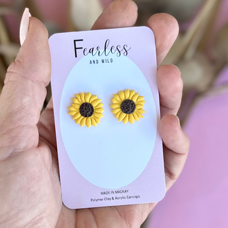 Sunflower Studs
