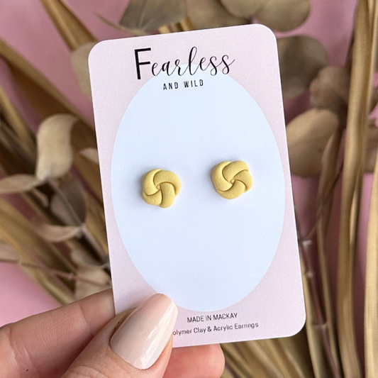 Buttercup Knot Stud