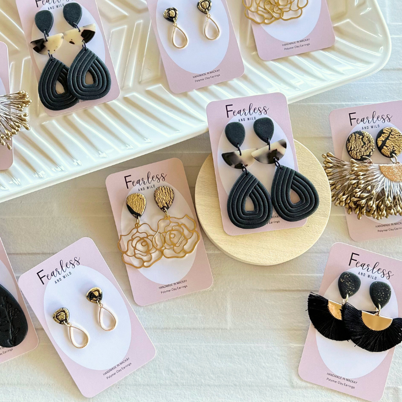 Clay discount earrings online