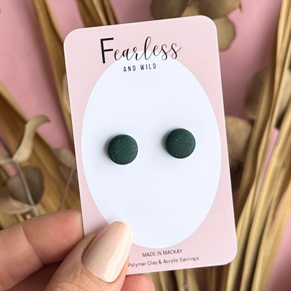 Forest Green Mini Stud